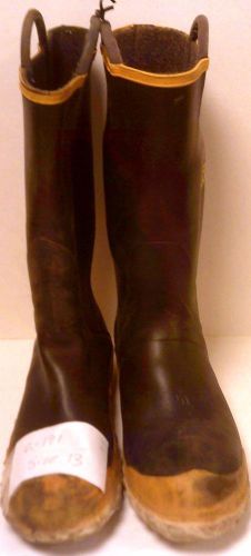 Ranger FireWalker Firefighter Turn Out Gear Rubber Boots Steel Toe 13 M  R191