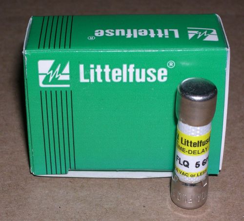 Littelfuse, 5-6/10a time delay fuses , flq 5-6/10, partial box of 5 for sale