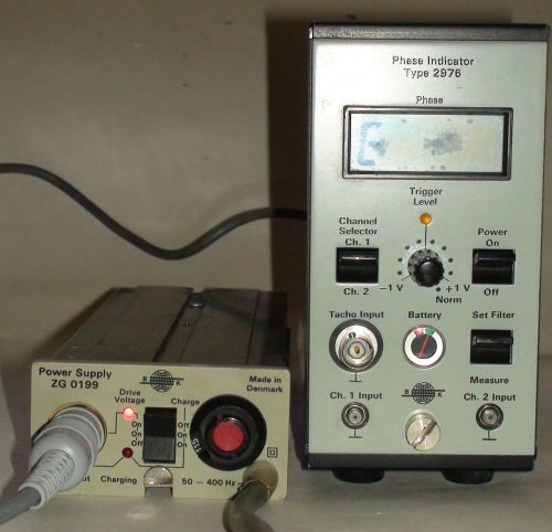 BRUEL &amp; KJAER PHASE INDICATOR TYPE 2976 Plus power supply
