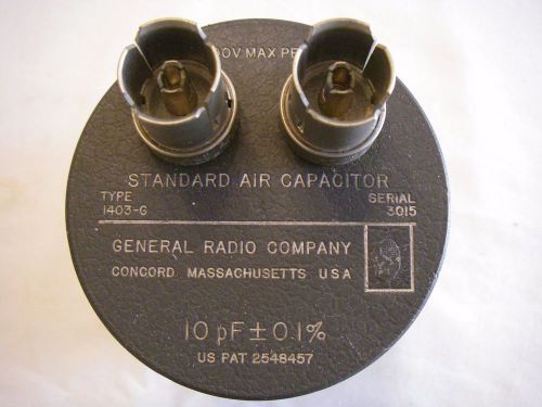 General Radio Standard Air Capacitor 10 pF Type 1403-G