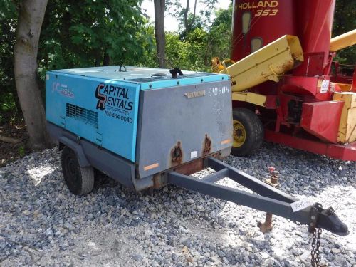 Airman pds185s towable air compressor,185 cfm, 120 psi max pressure, 4281 hours for sale