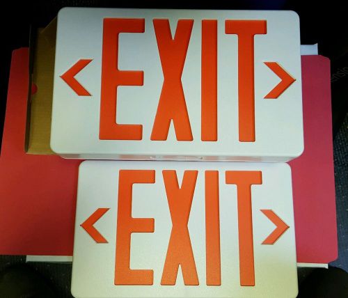Tatco 07230 LED Exit Sign with Battery Back-Up, 12-1/4&#034;x 8-3/4&#034;, Red/White