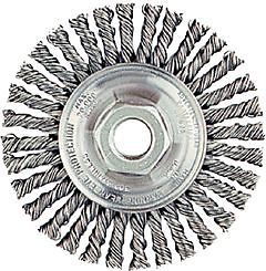 WIRE WHEEL,4&#034; TWIST KNOT