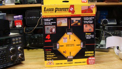 Laser Perfect 4-The 4-Way Laser Level System-As Seen on TV-New in Package