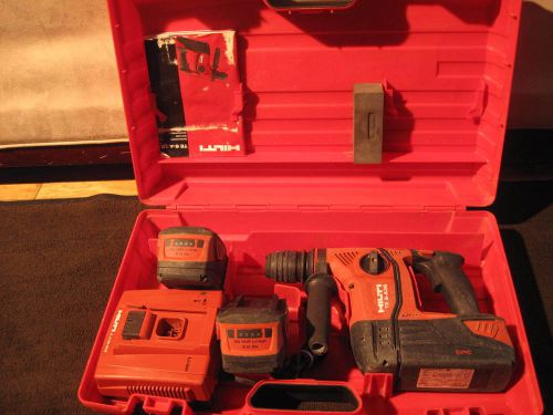 Hilti SDS Hammer Drill Model TE 6-A36 With 3 Batteries