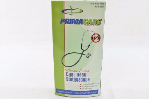 Primacare Classic Series Adult Stethoscope DS-9290, 22&#034; PVC Tubing Open Box New