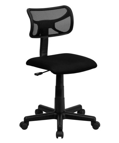 Desk Computer Chair Student Dorm Furniture Indoor Seating Black Mesh Task Room