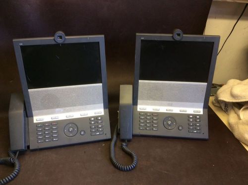 (2) Cisco Tandberg E20 VoIP Video Conference Phone TTC7-16 CTS-E20-KP USED $59