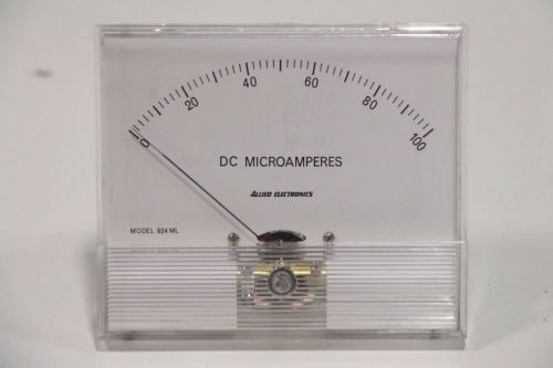 Allied Electronics Direct Current DC Miroamperes Model 924 ML 0-100 + Free SH