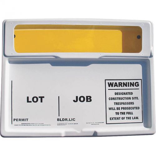 Jobsite Posting Permit Box 21&#034; x 27&#034; DHR INDUSTRIES Misc Jobsite Hardware 10101