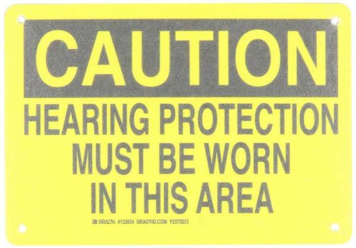 Brady 122834 Ear Protection Sign, New
