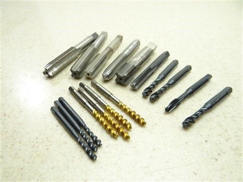 LOT OF 17 HSS METRIC TAPS M4X.7 TO M15X1 BESLEY OSG