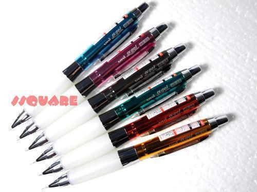 Uni-Ball Alpha Gel Chrome 0.5mm Shaker HD 0.5mm mechancial pencils, 6 Colors Set