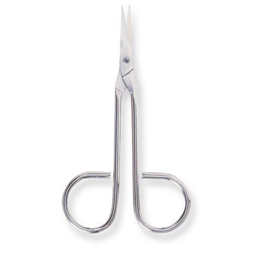 Small Parts Nickel Coated Steel Disposable Sharp Scissor, 4-1/2&#034; Length, for