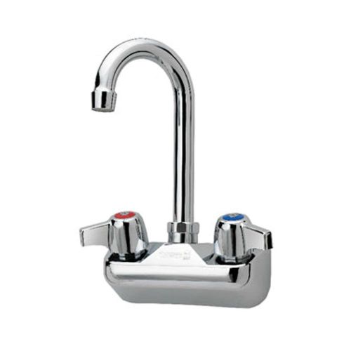Krowne 10-400l - 4&#034; center wall mount faucet, 3-1/2&#034; gooseneck spout, low lead for sale