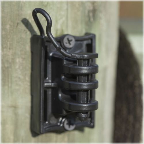 Zareba IWTPLB-Z Pin-Lock Wood and T-Post Insulator, Black
