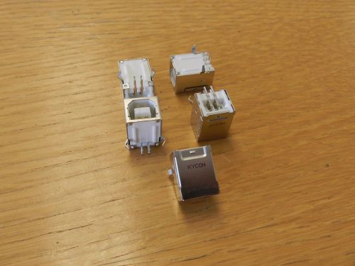 5 pcs USB Female Type B Right Angle PCB DIP Connector, NEW