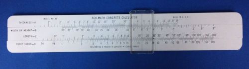 Concrete Slide Ruler Calculator - 1960&#039;s - Sherman-Tomasso - New Britain