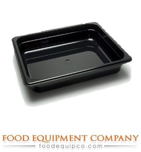 Cambro 22CW110 Camwear® Food Pan 1/2-size 2-1/2&#034;D black  - Case of 6