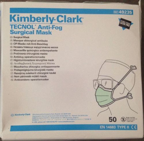 Kimberly-Clark TECNOL Ref 49235 Box Of 50 Surgical Masks