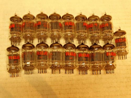 17 - 12AU7A RCA Tubes  O Getter  Short Plate