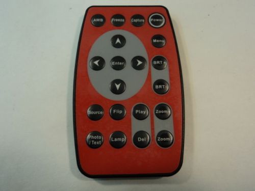 Unknown Maker Remote Control Digital Visualizer Red/Black