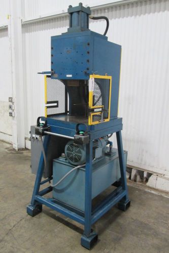 Custom vertical press with crimp die - used - am15525 for sale