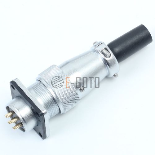 1set ws20 7pin 20mm panel mount metal aviation connector threaded coupling for sale
