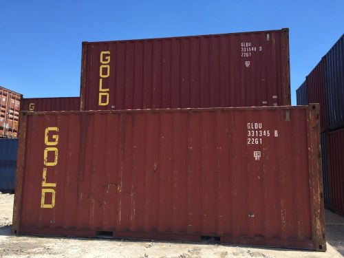 (100) 20&#039; shipping/storage container- serviced to austin, tx for sale