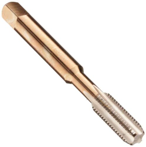 Dormer E071 High-Speed Steel Straight Flute Tap, Gold Oxide Finish, Round Shank