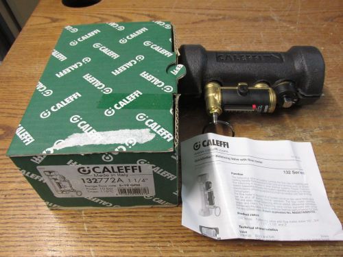 NEW NOS Caleffi 132772A 1-1/4&#034; Inch Quicksetter Balancing Valve With Flow Meter
