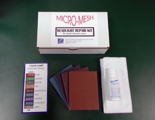 Micro-Mesh Headlight Repair Kit