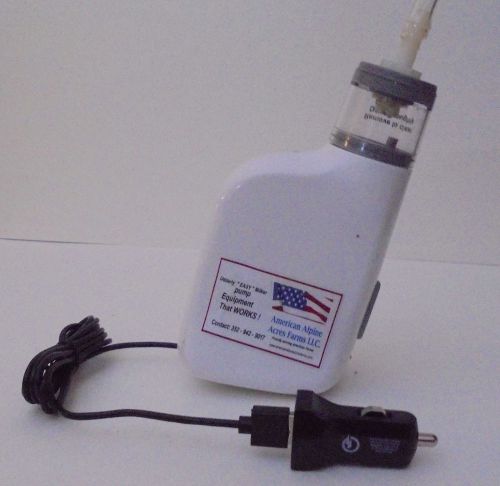 Sheep Goat Cow Milking Vacuum Pump for milker machine with 12 Vdc charger