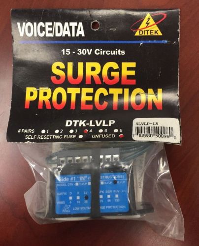 Ditek DTK-LVLP Surge Protection Unfused 15-30v - 4 PAIRS