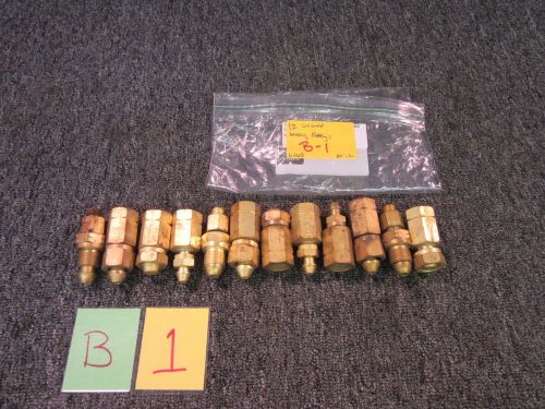 12 UNIWELD ACETYLENE A TO B HOSE CONNECTORS WELDING 520 300 200 510 MILITARY