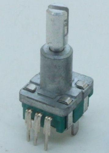 ALPS EC11 Rotary Encoder 30 Pulses 20mm Shaft PC Mount with Push on Switch