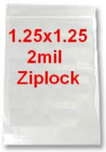 Apple Brand 125125 Ziplock 1000 Clear  2 mil Baggies