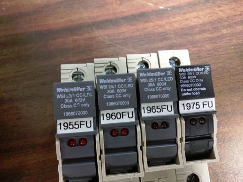 Weidmuller wsi 25/1 cc/led fuse terminal blocks for sale