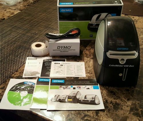 Dymo labelwriter 450 duo label thermal printer for sale