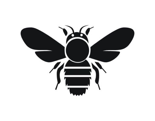 Black Bee Car Window Truck/Van Tempo Sticker Vinyl Decals-1827