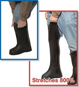Treds 17853 super tough 17&#034; pull-on stretch rubber overboots for rain, slush, for sale