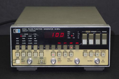 Hp keysight 8116a 50 mhz pulse / function generator opt. 001 for sale