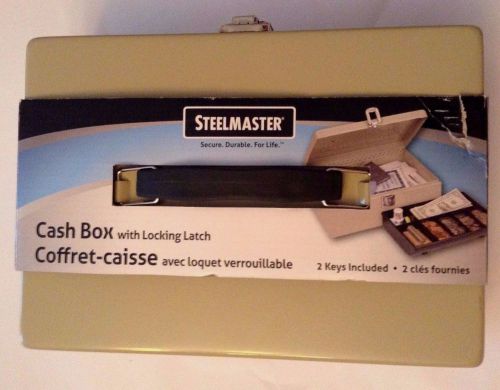 New Steelmaster Heavy Duty Steel Cash Box with Locking Latch Cash Drawer