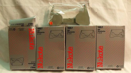 LOT OF 4 NEW NUKOTE 192LT IBM WHEELWRITER 3,5,6 REPLACEMENT TAPE # 1337765
