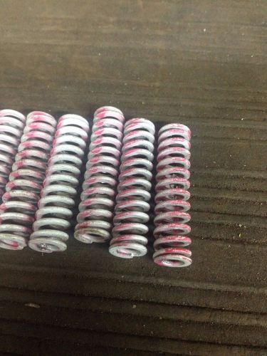 White Die Springs with Pink Stripe 3/8 x 1 1/2