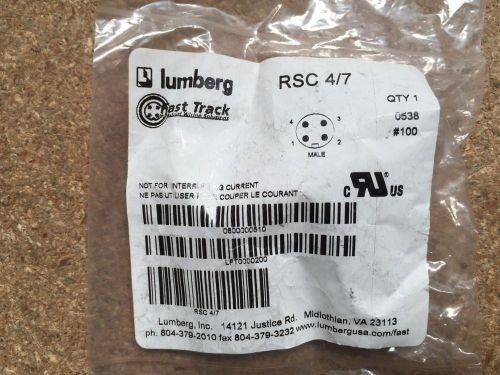 RSC 4/7 LUMBERG FIELD ATTACHABLE CONNECTOR, M12, 4POS