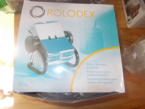 Rolodex 67236 Rolodex Open Rotary Business Card File, 200 Sleeves 400-Card Cap,