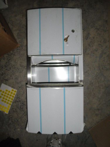 Bobrick B-4369 Stainless Steel Recessed Paper Towel Dispenser Waste Receptacle