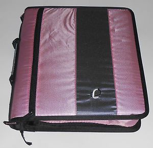 Case-it 2-Inch Ring Zipper Binder SOFT Pink - rare