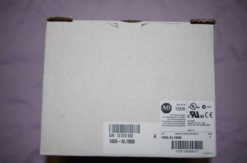 “New” ALLEN BRADLEY 1606-XL180B POWER SUPPLY 12-15 VDC / 15A OUTPUT 100-120/ 200